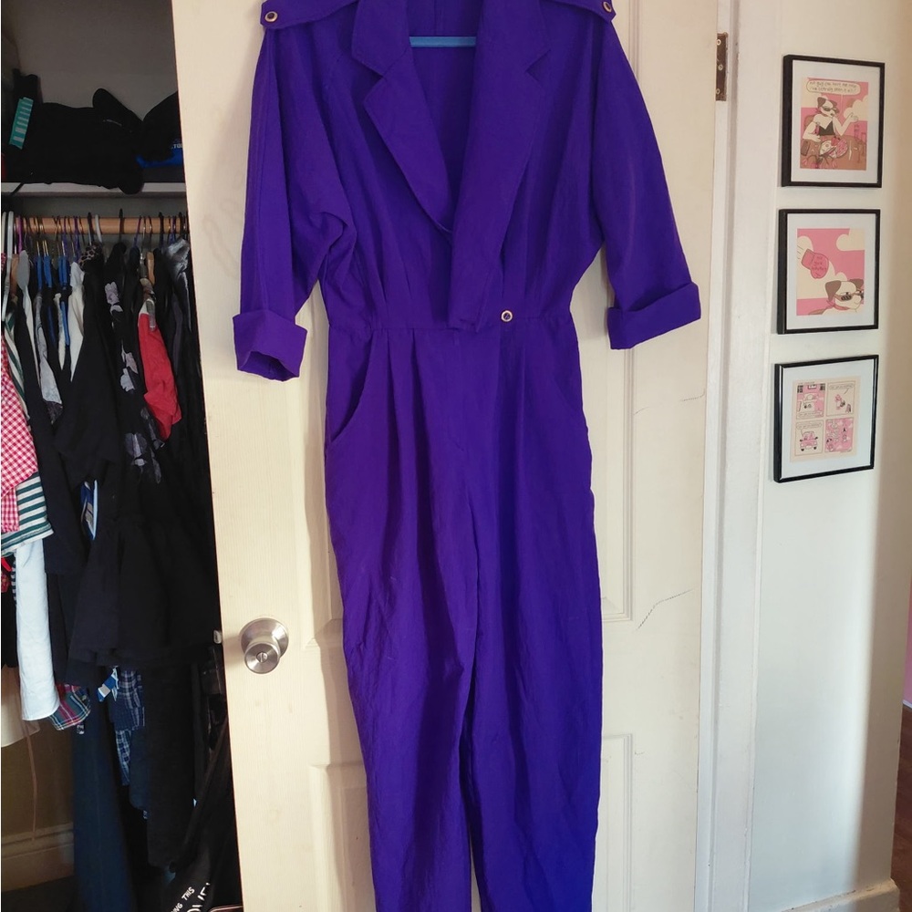 Elegant Purple Jumpsuit